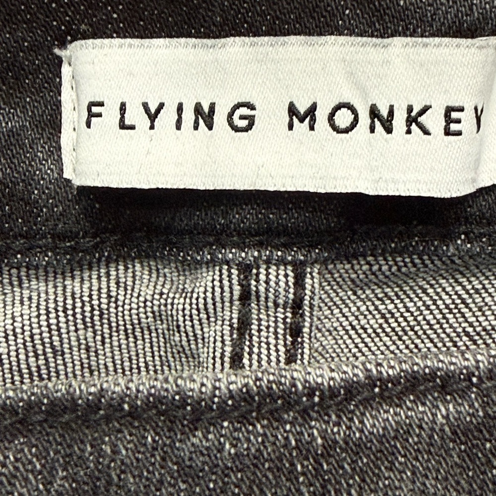 Flying Monkey Black Washed Button-Fly Flare Jeans - Picture 9 of 13